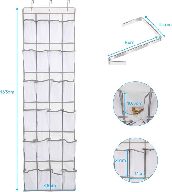 Goliving Doucherek hangend - Zonder Boren - Keukenrek - Gootsteen Organizer - 19,5cm - Set - Zwart