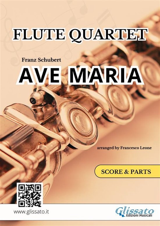 Foto: Flute quartet ave maria by schubert score parts