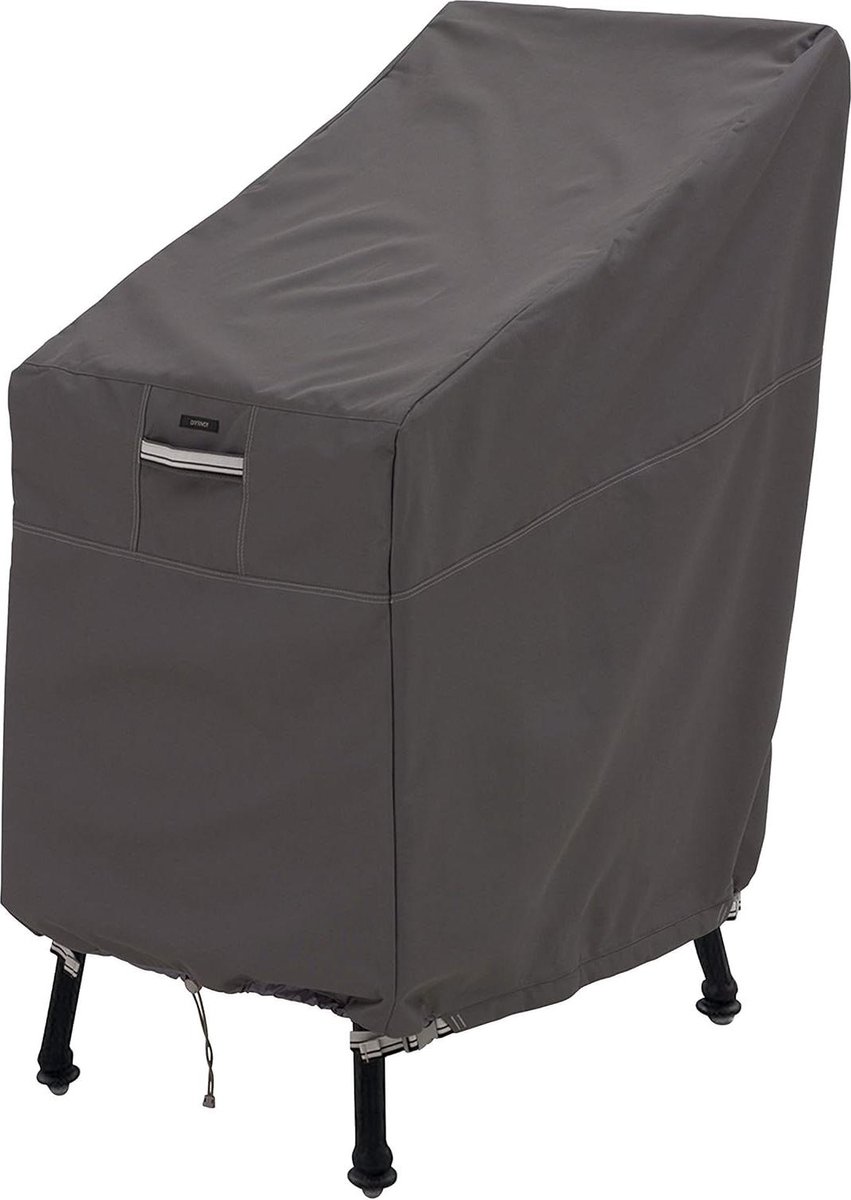Ravenna Patio Bar Chair Stool Cover Single Pack - Taupe, Weather-Resistant