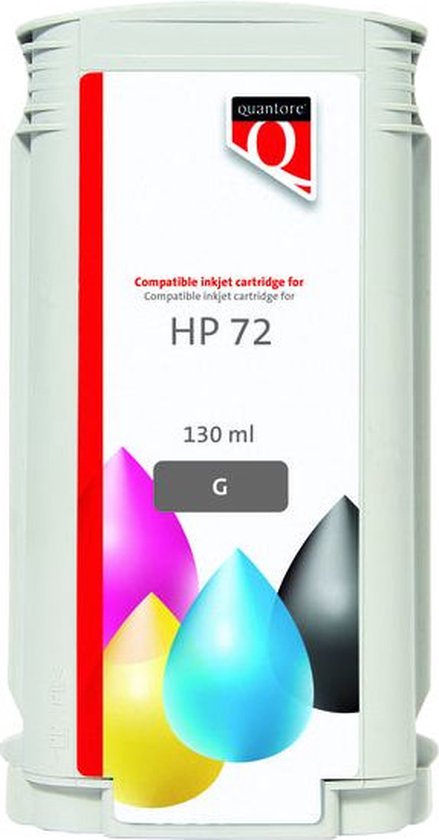 Quantore Inkcartridge Quantore alternatief tbv HP 72 C9374A grijs - 1 stuk