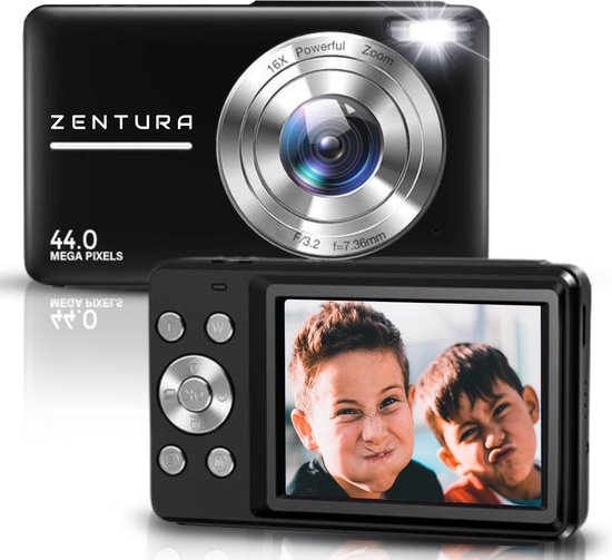 Zentura Digitale Camera - Fototoestel - Fotocamera - Compact Camera - Vlog...
