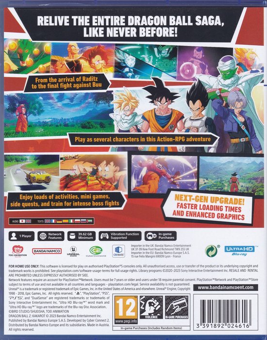 Bandai Namco Dragon Ball Z: Kakarot (PS5)