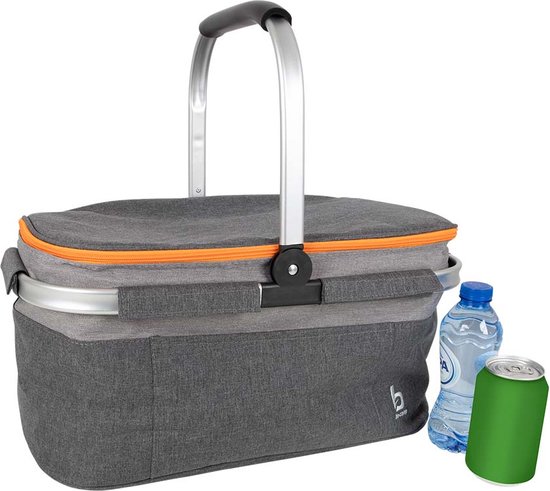 Bo-Camp - Koeltas - Koelmand - Grijs - Polyester - 26 Liter van Bo-Camp — afbeelding 2