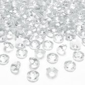 200x Hobby / décoration diamants / pierres transparents 12 mm / 1,2 cm - Petites pierres précieuses en plastique transparent - Matériel de loisirs - Bricolage - Décorations de fête / décoration de fête pierres de décoration de table en plastique