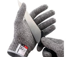 Bescherm Uw Handen met Grade 5 Snijbestendige Handschoenen - Ideaal voor de Keuken, Tuinders en Meer - Gemaakt van Hoge Kwaliteit HPPE voor Maximale Bescherming - Krasbestendig en Glas Snijden Veiligheid - Onmisbaar voor Taken die Bescherming Large