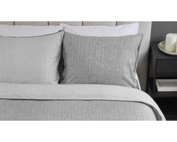 Rivièra Maison - Chevron Weave dekbedovertrek - Lits-jumeaux - 260x200/220 cm - Grijs