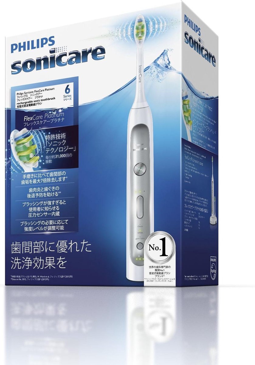 Philips Sonicare FlexCare Platinum Brosse à dents rechargeable HX9110/02 |  bol.com