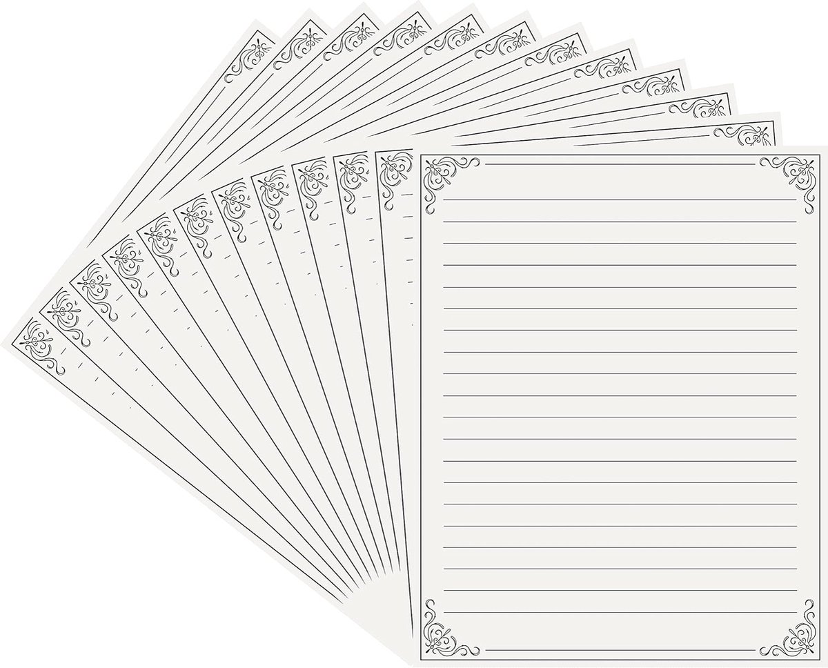 Bloc Papier à Lettre Vintage Papyrus Vieux Papier A4 25 Feuilles - Cadeau Enfants Et Adultes