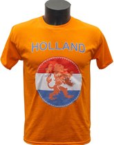 T shirt Nederland heren - EK voetbal - Olympische spelen - oranje shirt - supporter shirt Holland - Nederlands elftal - S