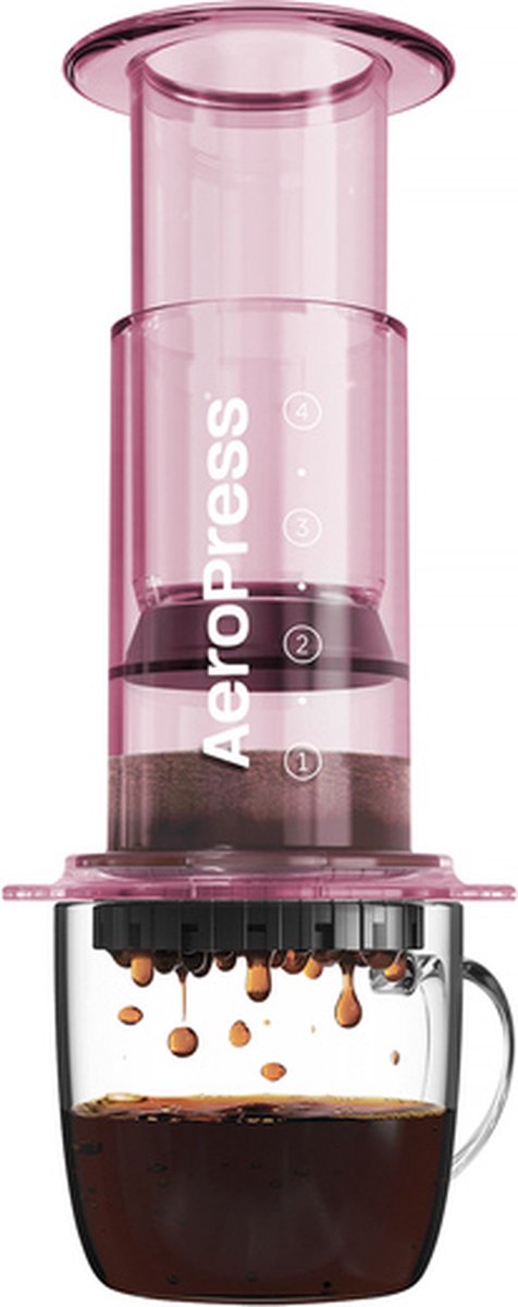 AeroPress Clear - Roze (Transparant)