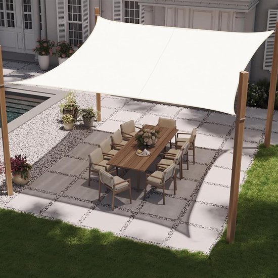 UMI PES Schaduwzeil Waterdichte 2.5x3.5m Rechthoekig 98% UV-bescherming Schaduwdoek voor Tuin, Terras, Buiten Patio, Zwembad -Antraciet