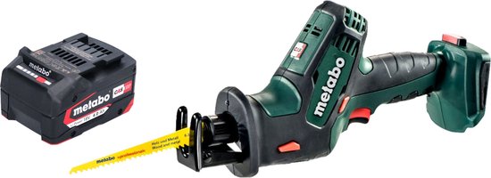 Metabo SSE 18 LTX Compacte accu reciprozaag 18 V 13 mm + 1x accu 4.0 Ah - zonder oplader