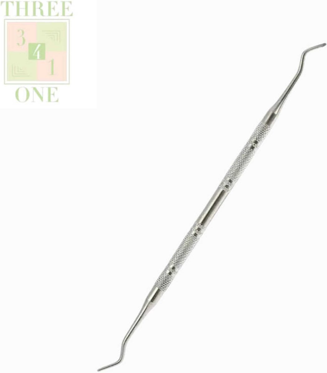 Goedkoopste Three4one - Nagellifter - Nagelheffer - Dubbelzijdig - Pedicure Excavator - Ingegroeide Nagel - Teennagel Corrector