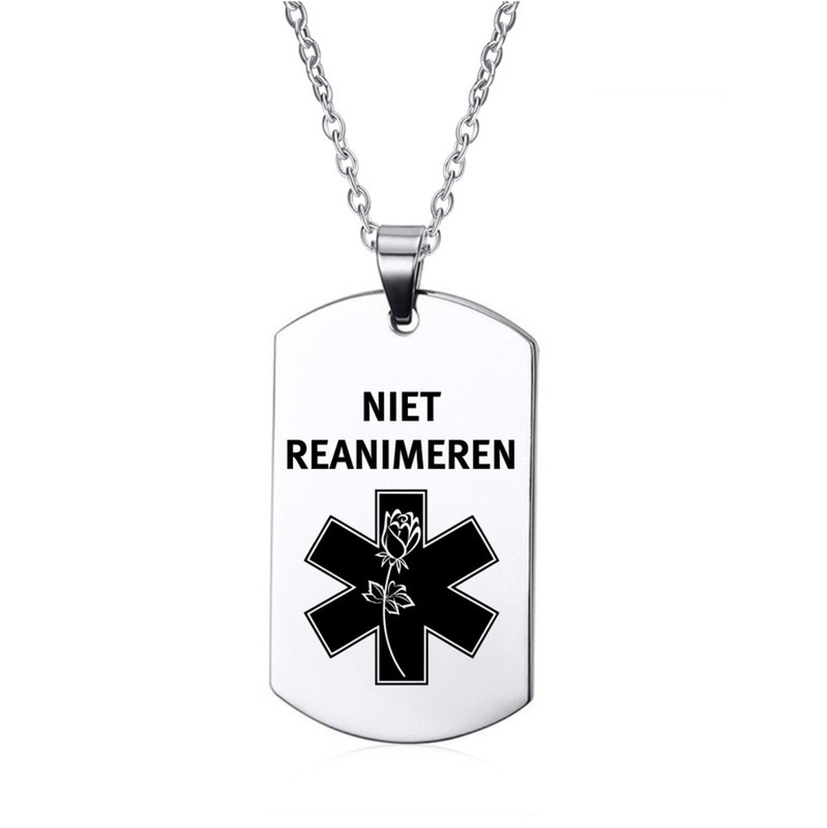Ketting | Tag | RVS | Niet Reanimeren