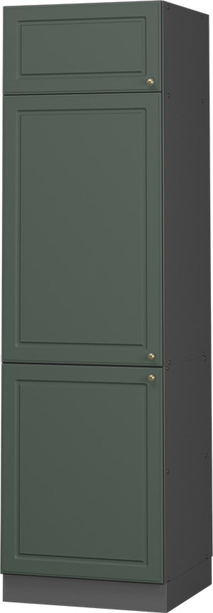 Vicco Fame-Line Koelkast ombouwkast – 60 cm Groen-Goud Landhuis