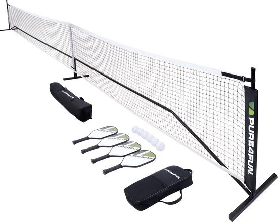 Pure4Fun - Pop-up pickleball set - Inclusief net