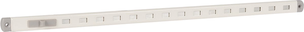 ALU gleufluchtrooster 'P' 442x20mm wit