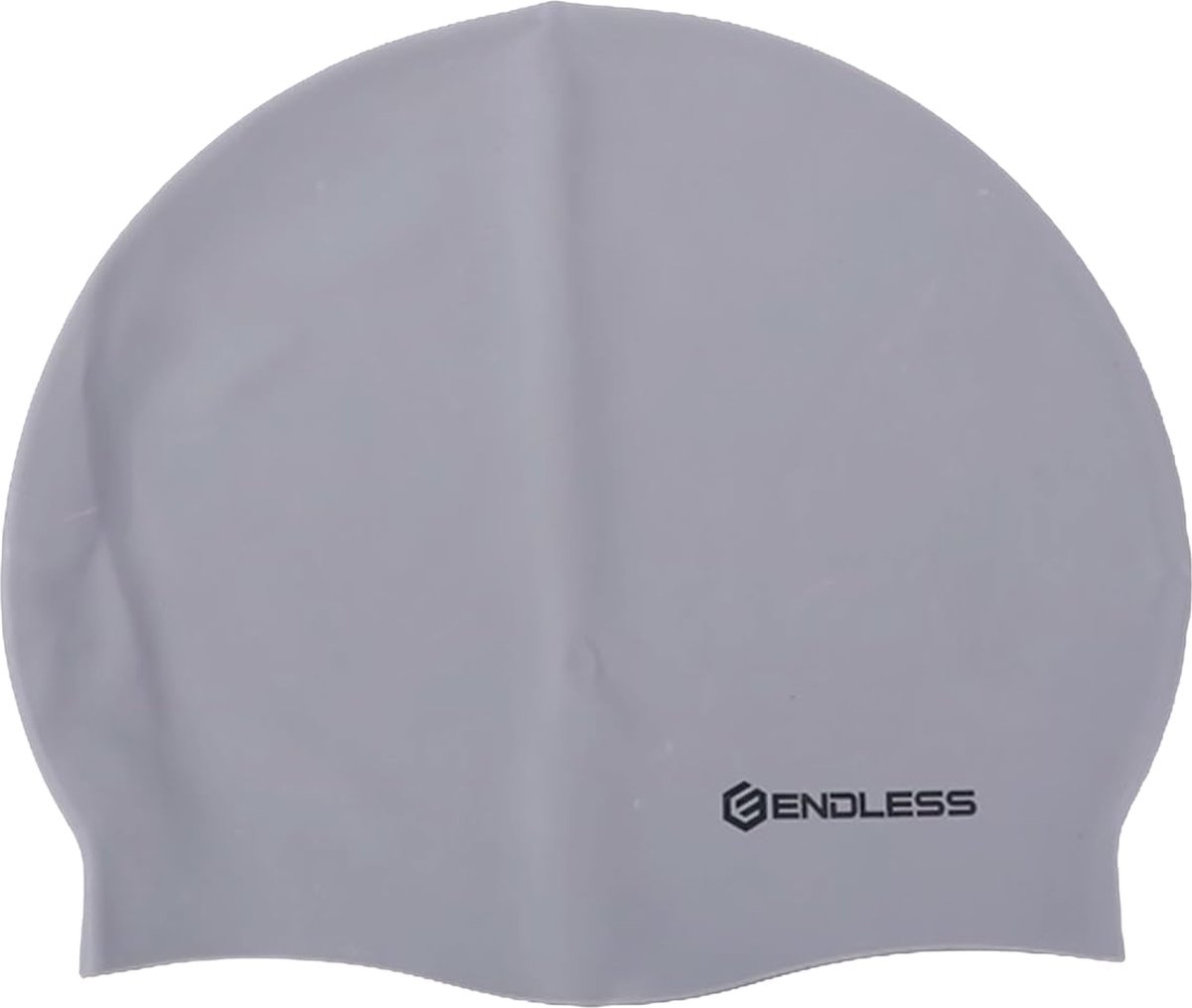 Endless EL1019 Siliconen Badmuts Zilver | Comfortabele Elastische Waterdichte Zwemmuts voor Lang & Kort Haar | Dikke Rand | Unisex Volwassenen | Anti-Lek & Duurzaam | Perfect voor Zwemtraining | Black Friday Deal