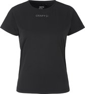 CRAFT CORE ESSENCE SS TEE 2 W Dames Sportshirt - Zwart