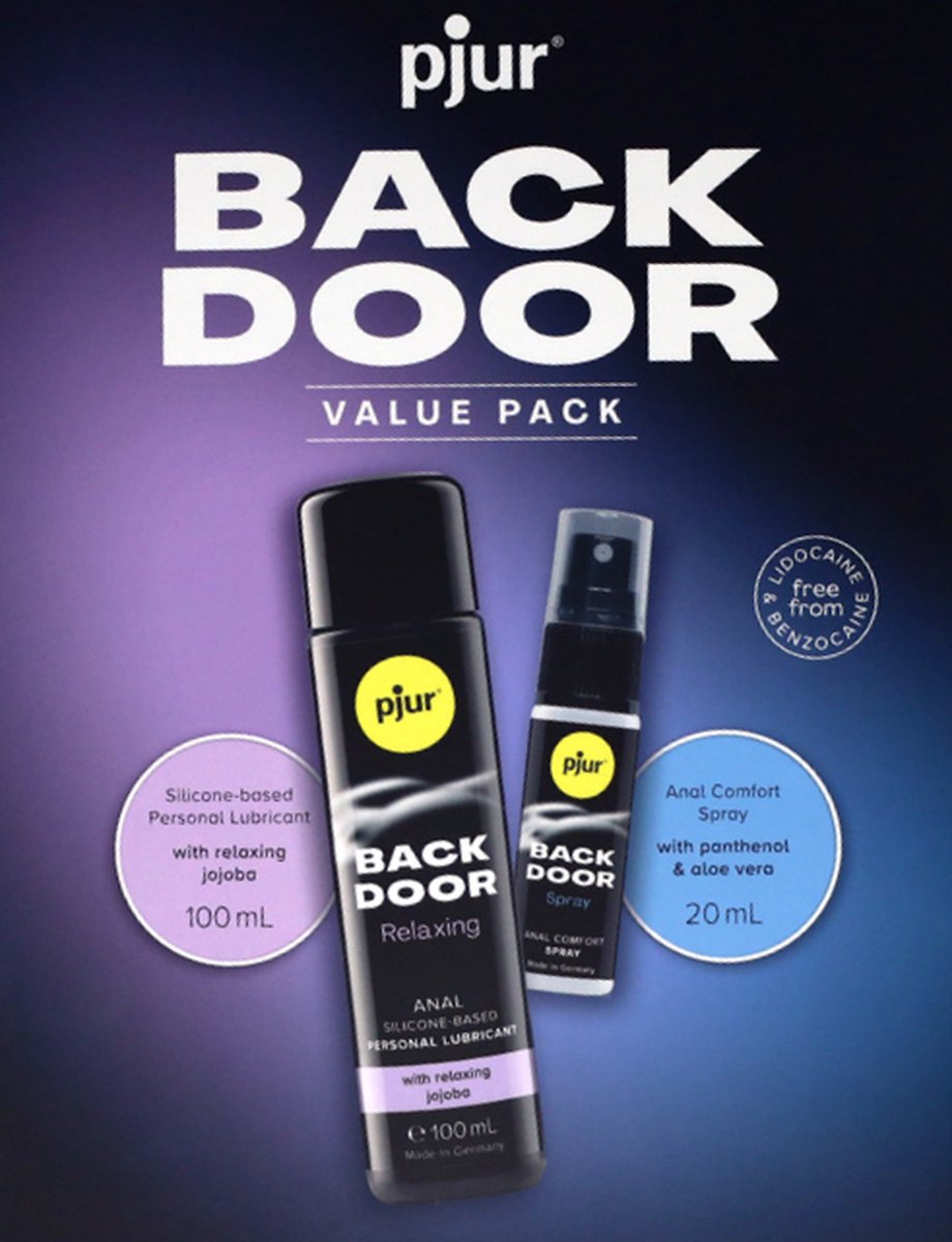 Goedkoopste Pjur Back Door Value Pack Limited Edition - Glijmiddel & Spray