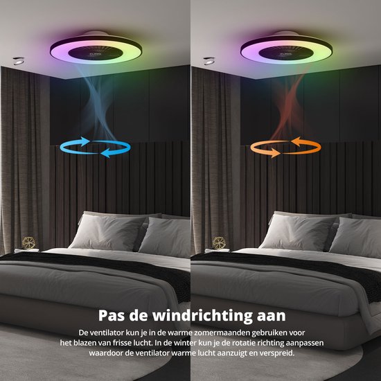 FlinQ LumiFan Plafond Ventilator | LC