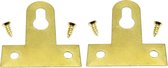 Supports de peinture + Set de Vis - Toile - Cadre photo - Pendentifs 38x42mm - Or - 5 pièces - Medium