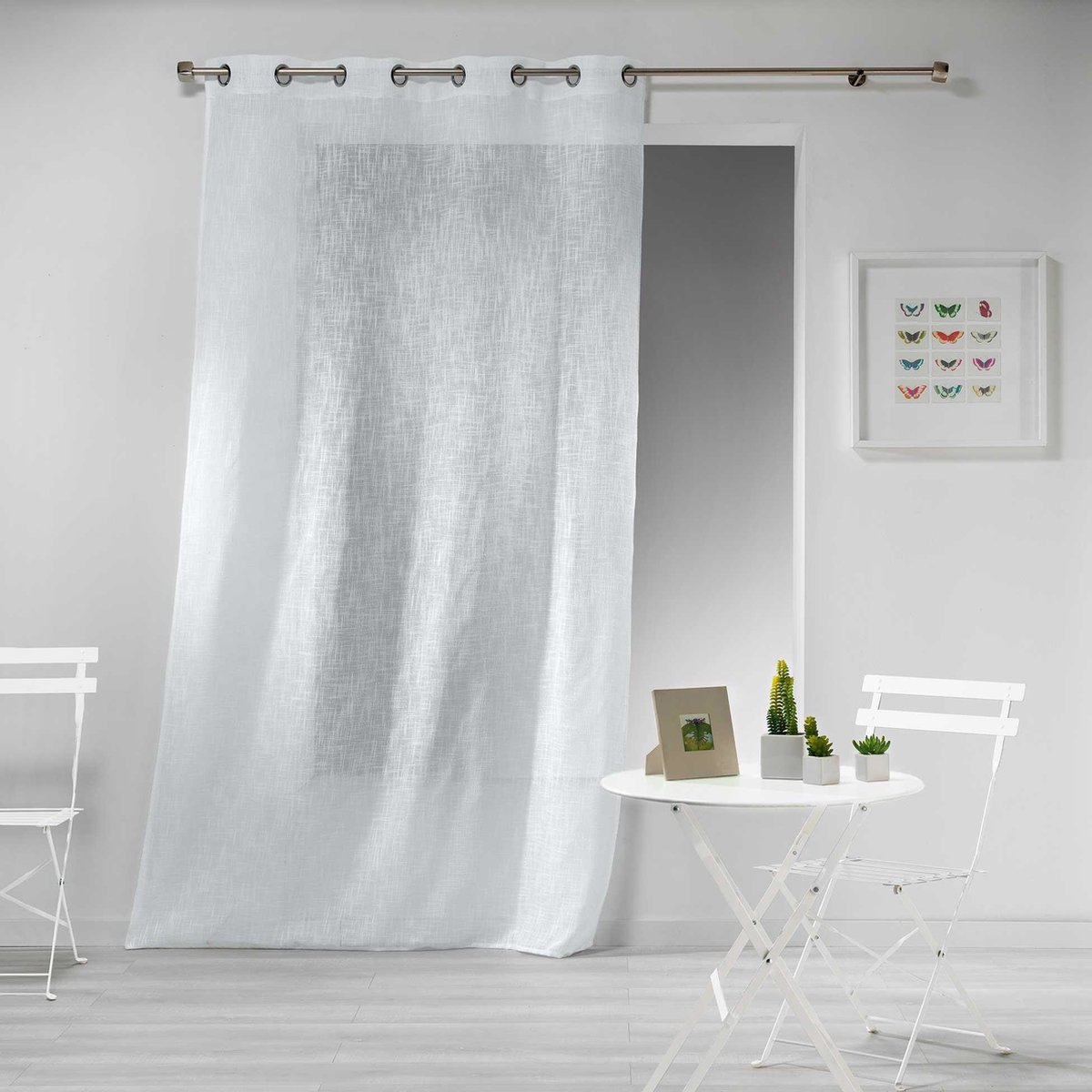 Douceur d'intérieur Linnen-effect gordijn voor woonkamer 140 x 240 cm, HALTONA
