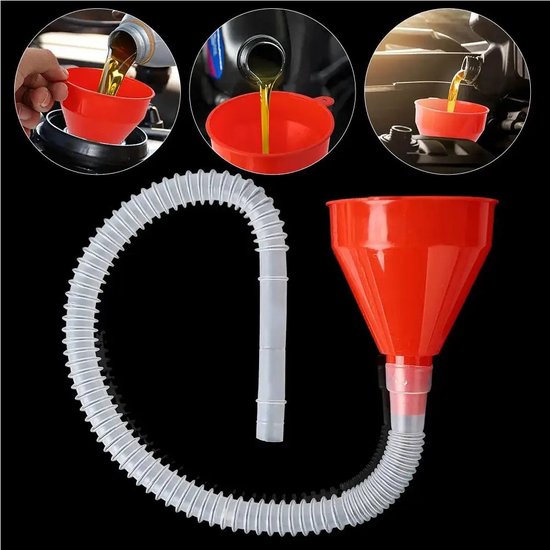 Entonnoir universel pour carburant de voiture avec tuyau amovible - Idéal pour Maintenance des motos et des voitures