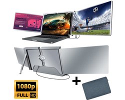 E3MAX Portable Monitor Pro Ultra (2024) - Tri-screen - Monitoren - One Cable Connection - Triple screen - Monitor - Windows/MacOS - 2x 15 Inch Full HD - Laptop Scherm Uitbreider Laptopscherm: 15" - 17.3"