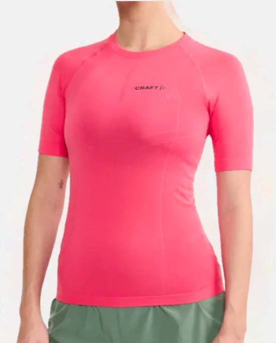 Craft ADV Dry cool Intensity damesshirt, korte mouw, roze Maat M