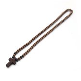 Collier Homme Agate Mate, Hématite & Bois - Longueur 50cm - Fait Main - Neuf Sans Emballage