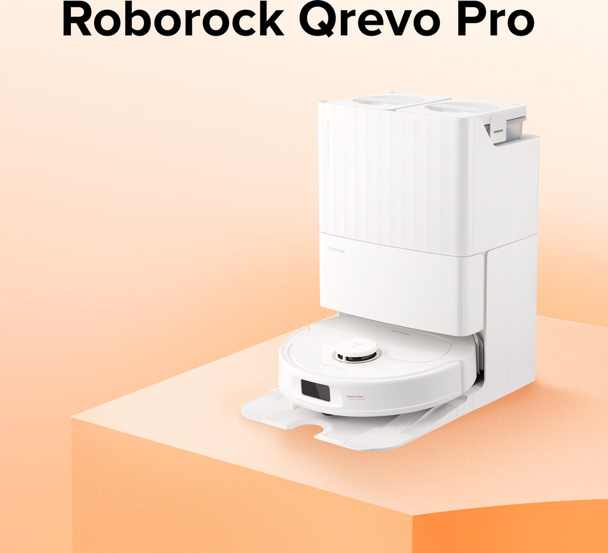 Afbeelding 2 van Roborock Q revo Pro robotstofzuiger met dweilfunctie&Liftable mop, FlexiArm Design™ randreiniging, individuele tapijtstrategie-Wit - Qrevo S/S7 Max Ultra upgrade