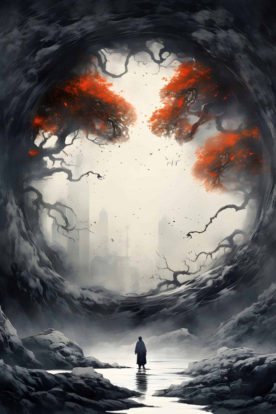 Multiversum Poster | Universum Poster | Wetenschap Poster | Artistieke Poster | Ruimte Poster | Galactische Poster | 50x70cm | Wanddecoratie | Muurposter | S3013MT | Geschikt om in te lijsten