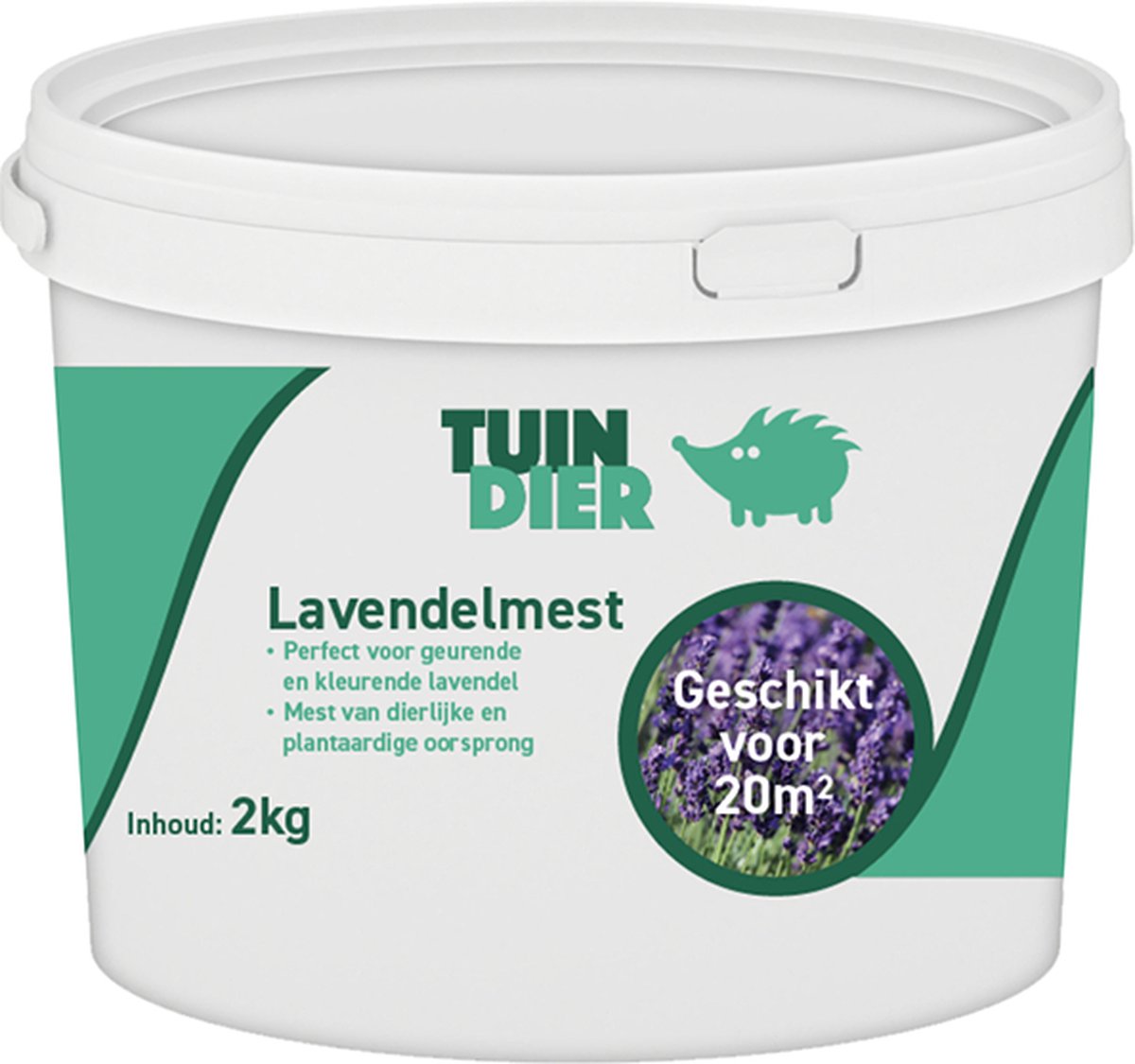 Lavendel mest| TUIN-DIER® | Lavendel voeding | Lavendel meststof | Lavendelmest | 100% natuurlijk | In handige bewaaremmer | 2.000 gram | 2 kilogram