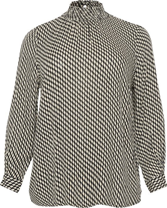 Kaffe Curve KCami LS Blouse Printed Dames Blouse - Maat 46