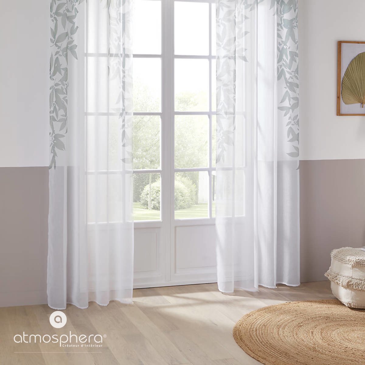 Atmosphera Ark Gordijn 140x240cm - Kant en klaar met ringen - Groen