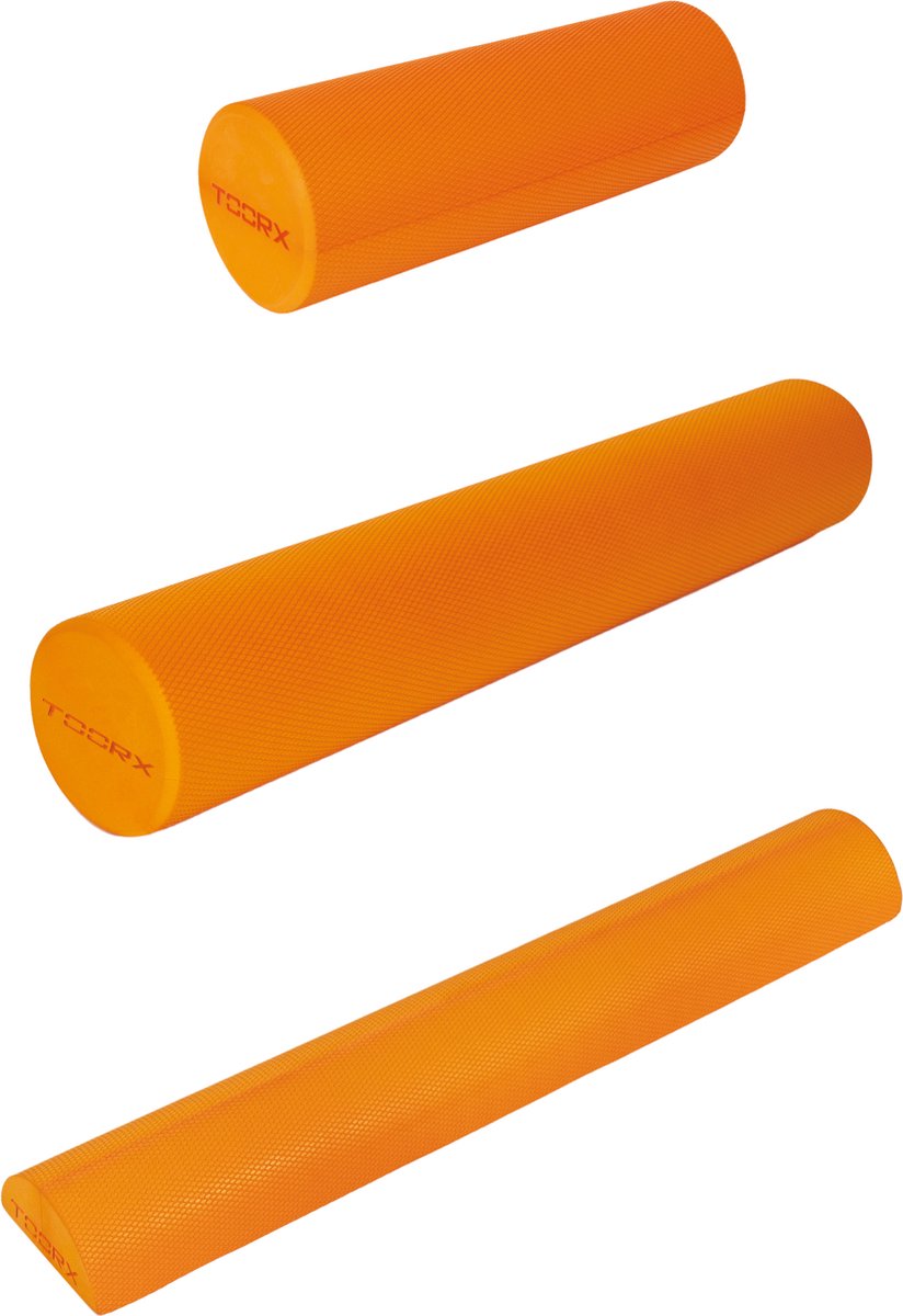 Toorx Fitness Pilates Foam Roller Pro - 90 cm - Oranje - Full Roller - Yoga - Fitness thumbnail 3