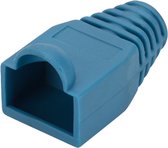 Bol.com Netwerkplug huls voor RJ45 connectoren - kabel tot ⌀6mm - Blauw - 10 stuks aanbieding