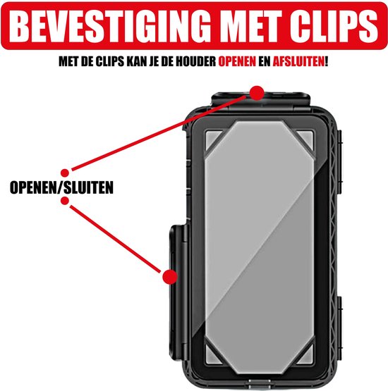 GUB G85E Telefoonhouder voor Motor / E-Bike USB Output voor opladen