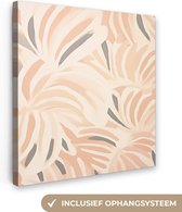 Canvas schilderij 50x50 cm - Wanddecoratie Pastel - Kunst - Abstract - Muurdecoratie woonkamer - Kamer decoratie modern - Abstracte schilderijen