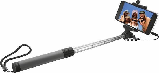 Zoeken hebben Aanpassen Trust Urban - Opvouwbare Selfie Stick - Zwart | bol.com