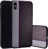 TPU Backcover - iPhone X/Xs - Jeansstof Print