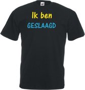 Geslaagd Unisex T-shirt Ik ben geslaagd ZWART maat XL