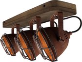 Chericoni - Bella spot - 3 lichts - roest & vintage hout