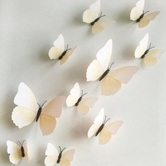 Afrika Forensische geneeskunde raken 3D Witte Vlinders Muur Sticker / Muurdecoratie - Kinderkamer & Babykamer |  bol.com