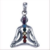 Zilver hanger Chakra meditatie
