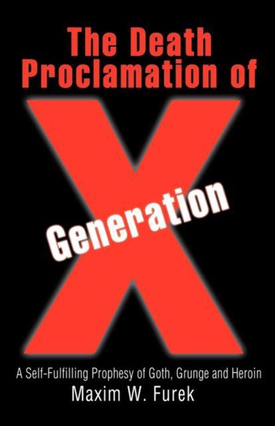 The Death Proclamation of Generation X - cover