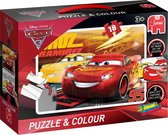 Jumbo Cars 3 puzzel & kleur - 18 stukjes