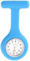 Verpleegsters Horloge jelly licht blauw