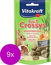 Vitakraft Knaagdier Fruitcrossy's - Konijnensnack - 9 x 50 g